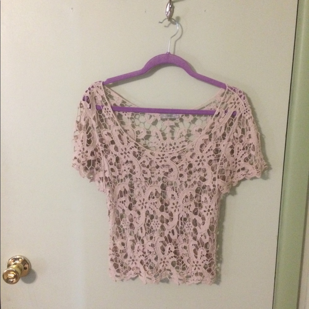 Knitted lace top